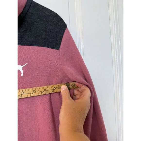 Victoria's Secret Pink Women's Mauve Pink 1/4 Zip Pullover Sweatshirt Size XS - Picture 11 of 12